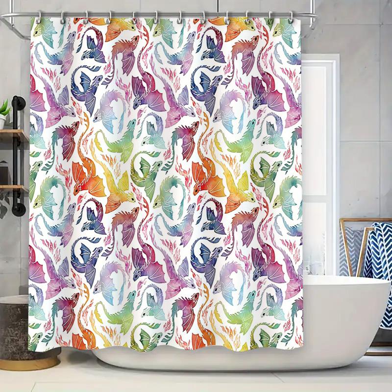 

Floral Shower Curtain Botanical Nature Pattern Bathroom Decor Waterproof Fabric Liner Vintage Rustic Farmhouse Aesthetic Washabl W60H190(CM)-1 Pcs