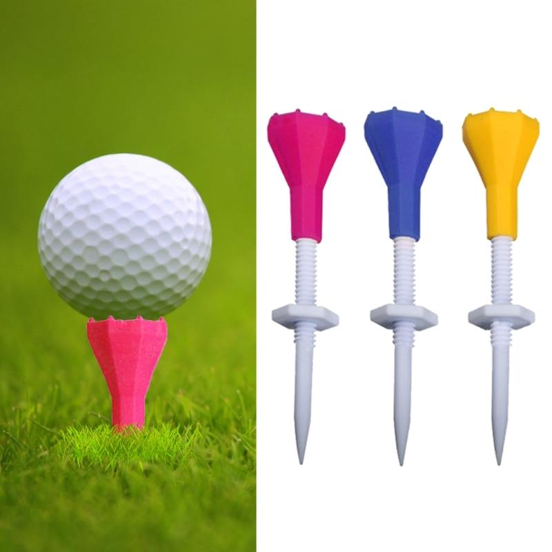 5Pcs Plastic Golf Training Ball Tees Stand Height Adjustable Golf Tees Outdoor Step Down Golf Ball Holder Golf Gift
