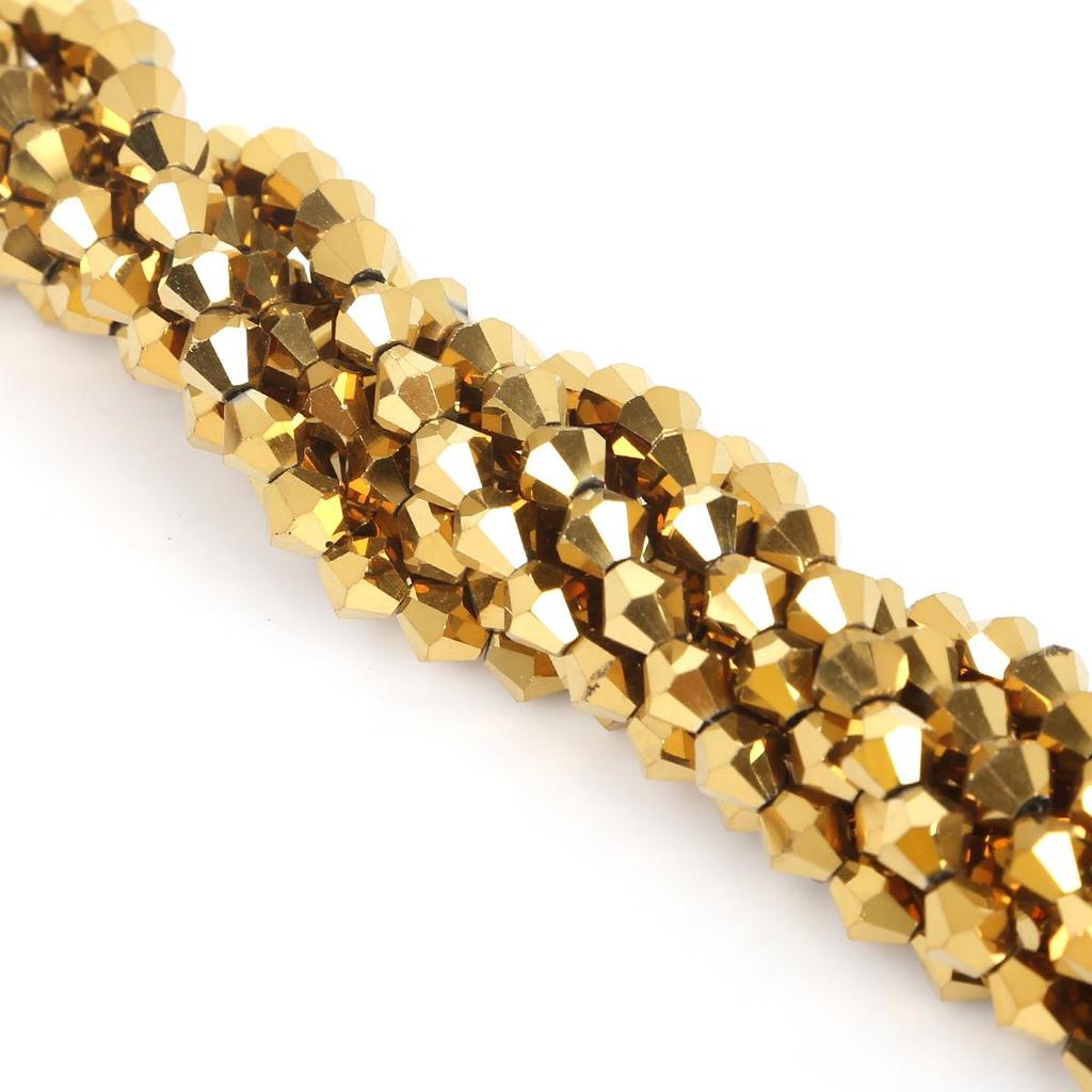 6mm DIY Colored Glass Crystal Pointed Beads for Jewelry and Phone Chain Accessories