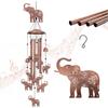 Elephant Wind Chimes Outdoor Elephant Gifts for Women/Men/Mom/Grandma/Wife Birthday Gifts Memorial Gift Metal WindChimes for Outside/Indoors