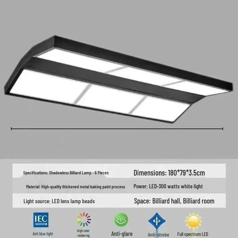 300W blendfreie LED Billardtischleuchte