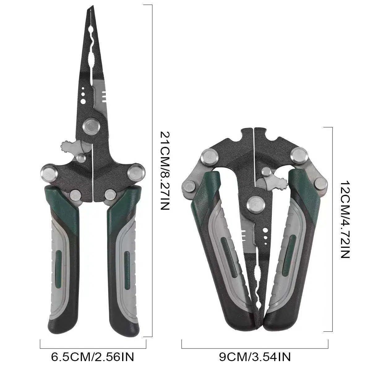 Multi-function lure pliers, outdoor fishing pliers, portable fish line cutter, hook remover, and fishing gear
