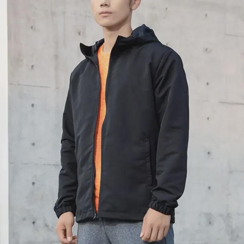 Men's Korean Style Hooded Windbreaker - Spring/Autumn Large Size Casual Jacket for Couples
