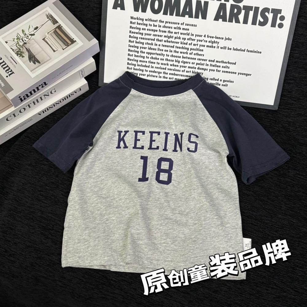 Fashion Kids Summer T-Shirts Toddler Baby Cotton Clothes Children Tops Tees for Boys & Girls Letter Printed Costume