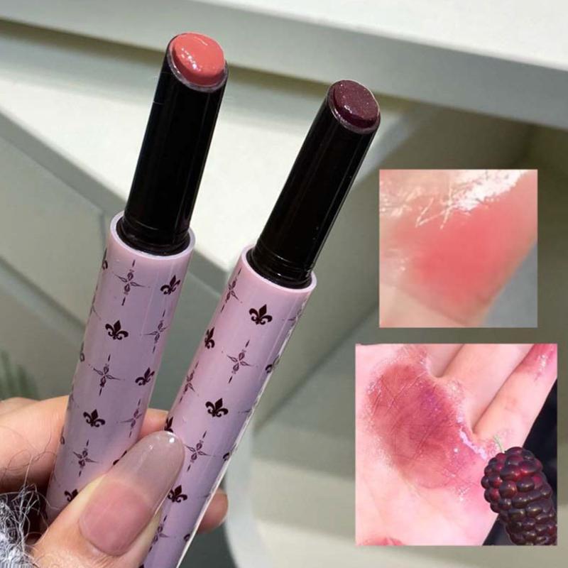Herorange Shimmer Lip Jelly Pen Moisturizing Mirror Water Light Solid Lip Gloss Film-Forming Non-Fading Gloss Lipstick