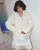 Nyxx Curve Line Collared Down Puffer Ivory