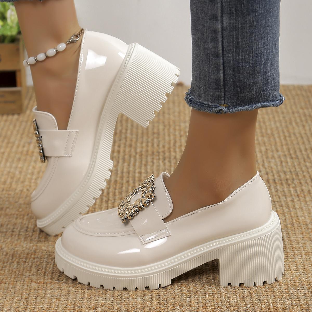 Модный дизайнер 2024 года новые весенние шерстяные туфли для женщин кожаные женские туфли с круглым носком ленивые туфли Zapatos Para Mujeres 35 бежевый 2759₽