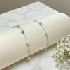 S925 Sterling Silver Sparkle Diamond Ball & Pearl Bracelet - Versatile and Fashionable Full of Stars Design