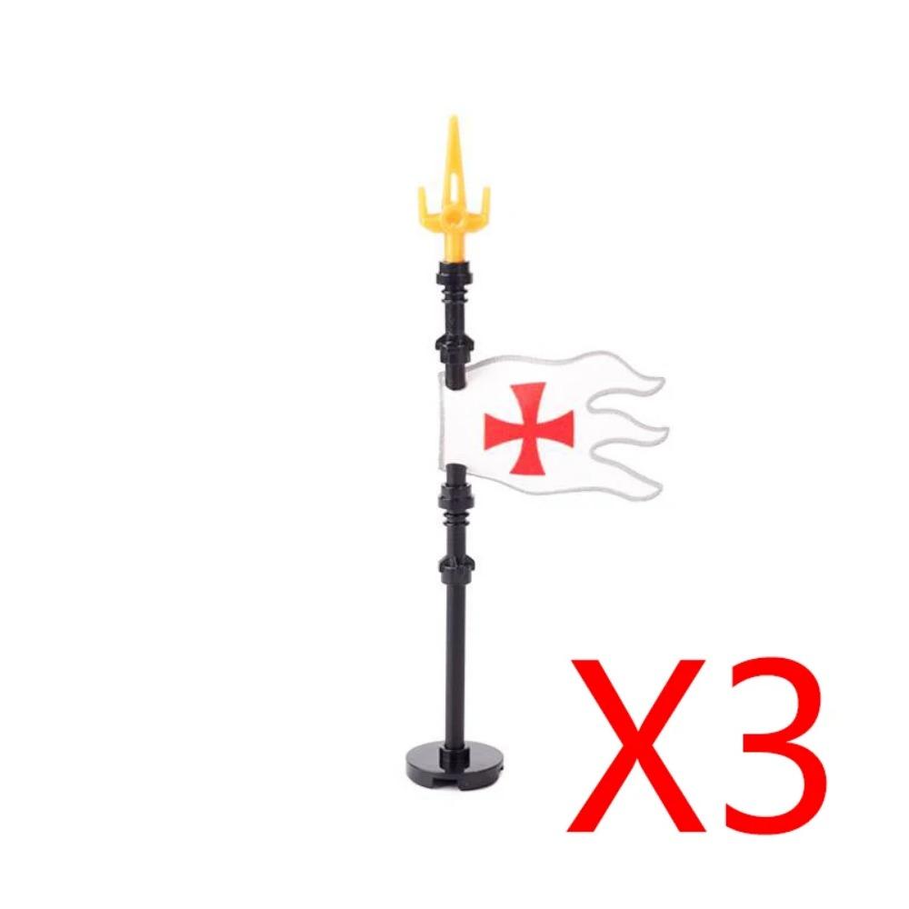 MOC Blocuri de Construcții Militare Figurine Soldați Medievali Accesorii Arme Leu Roșu Vultur Negru Cavaler Armură Scut Mini Cărămizi