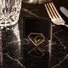 Office Memo Holder 10 Pcs Table Number Holders, Diamond Shape Photo Clips, Small Business Card Display Stands, Metal Place for Wedding Anniversary