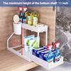 Under Sink Organizer Pull Out Sliding Storage Box Durable Large Capacity Drawer for Kitchen Bathroom Cabinet Essentials For Home