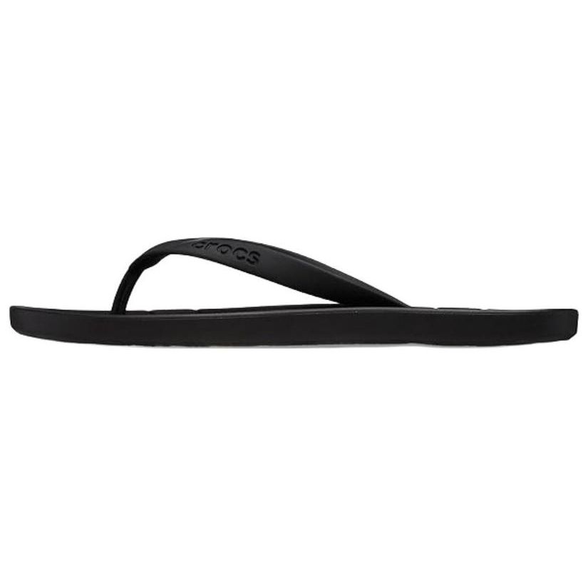 Crocs Round Toe Open Toe Non-Slip Flip Flops Unisex Footwear Black 210089-001