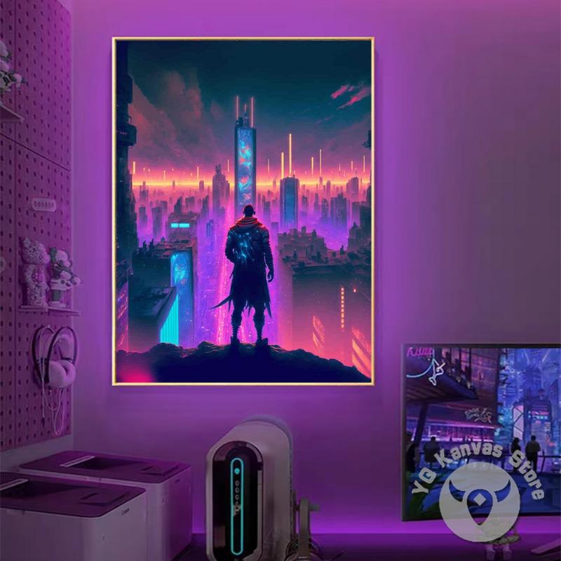 Colorful Game Controller Wall Art Poster Prints Nordic Aesthetic Picture Canvas Painting Gaming Boy Room Home Decoration