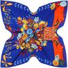 New Silk Scarf Women Large Shawls Bottle Flowers Square Scarves Wraps Bandana Luxury Kerchief Hijab Scarf Female Foulards