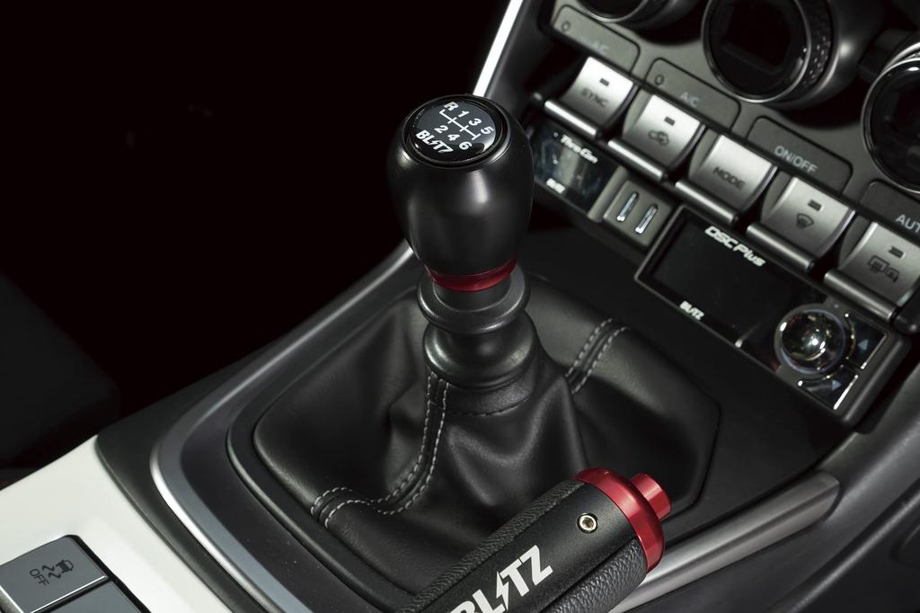 BLITZ Shift Knob for GR86 86 BRZ vehicles made of POM ZN6 ZN8 ZC6 13850 (MT only), resin, BLACK/RED, ZD8,