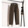 Amazon High Waist Woolen Pants Slim Looking Oversize Women's Clothing