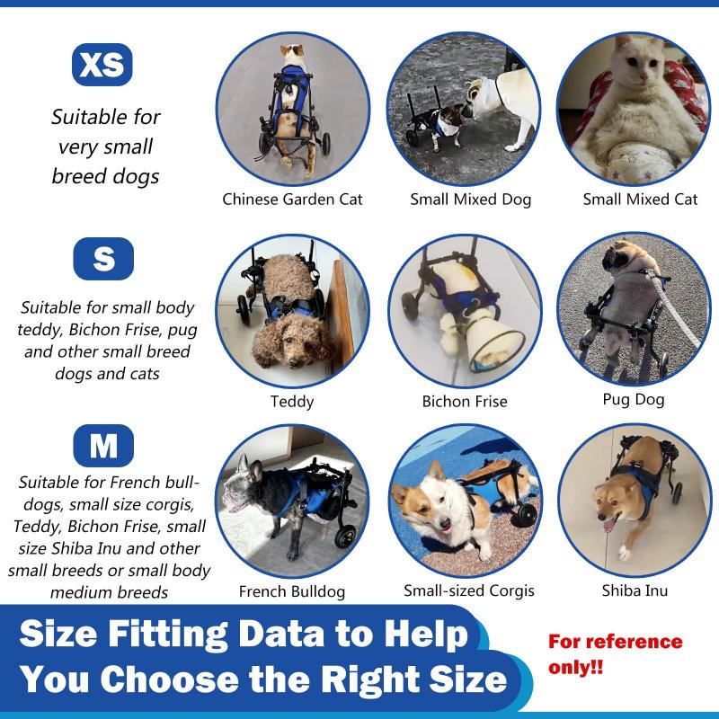 Pet walking wheelchair for elderly dogs with mobility issues