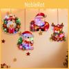 Christmas Claus Santa Snowman Elk Wreath Door Hanging Light Home Ornament Gift