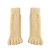Yousheng 1 Pair Women Coral Fleece Toe Socks Autumn Winter Fuzzy Thick Warm Thermal Mid-calf Socks Soft Fluffy Home Sleeping Slipper Floor Socks