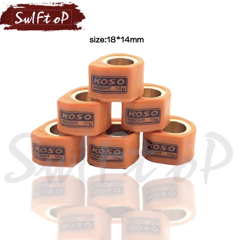 High Performance Racing Variator Weight roller set 18x14mm Polygon Sliders for Scooter ATV GY6 125 GY6 150 152QMI 157QMJ 11gram