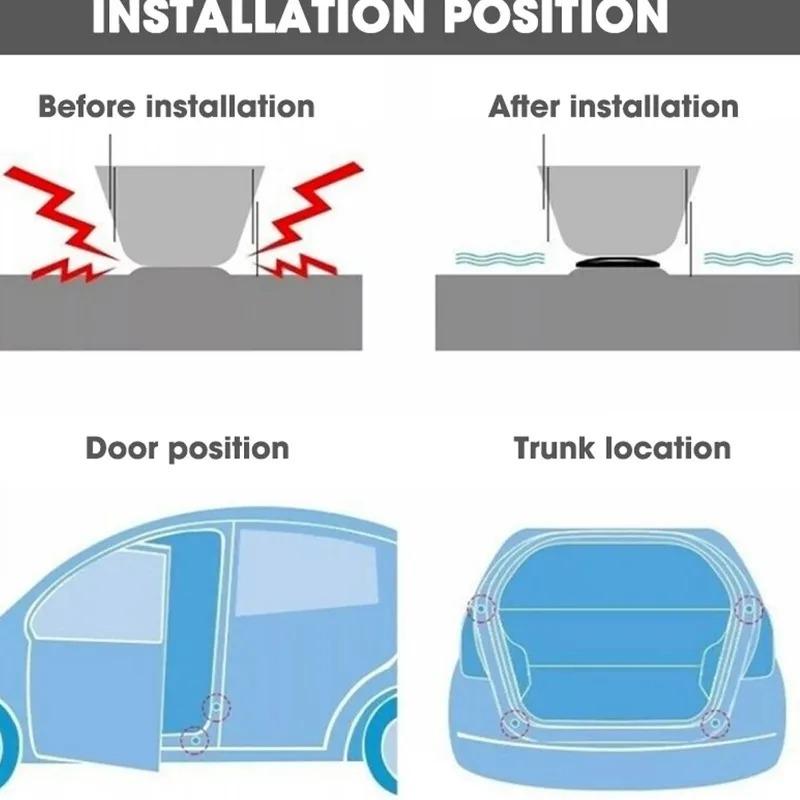 Silicone Car Door Shock Pads Buffer Gasket  Weatherproof Noise Reduction for Trunk Hood Truck Van Door Protection Car Bumper