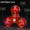 SCIONE Crystal LED Light Fidget Spinner for Kids,LED Light up Fidget Toy for Toddlers,Glow in The Dark Party Supplies Stress Relief for Children Adul