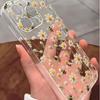 Bee Flower Anti-Fall Clear Case for iPhone 14/15/16/17 Pro Max
