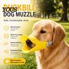 Gentle Mouth Guard for Puppies Dog Duckbill Muzzle, Soft Silicone Anti-Bite Cover, Adjustable Anti-Barking Safe Muzzle Vet Visits Small