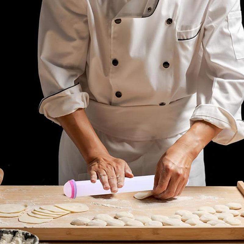 9 tommers fondant kjevle, non-stick Sugarcraft kjevle, kjevle for baking, justerbar kjevle runde ender design