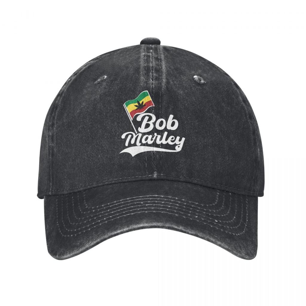 Bob Marley Men Women Baseball Cap 3 Little Birds Distressed Denim Hats Cap Vintage Outdoor Running Golf Gift Headwear