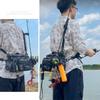 Fishing Tackle Backpack Storage Waist Bag Men Outdoor Shoulder Fishing Lure Gear Bags with Rod Pole Holder Camping Hiking Pack