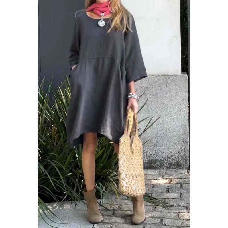 Women's Summer Loose Casual Pocket Dress