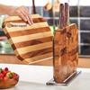 LC LIVING Acacia Wood Cutting Board & Knife Set with Magnetic Holder