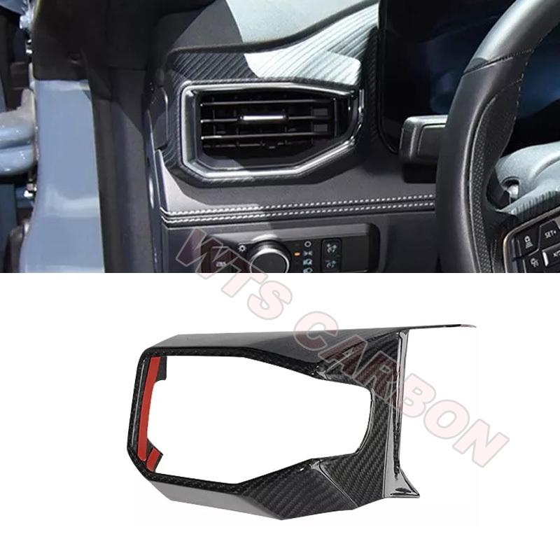 Real Carbon Fiber Interior Driver Side Air Vent Outlet Cover For Ford Mustang Dark Horse S650 2024+