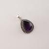 Amethyst Gemstone 925 Sterling Silver Customize Dainty Silver Pendant 1.5" Necklace For Women APP-2-11