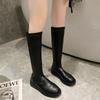 Autumn and winter new knight boots elastic boots's leather boots but knee boots long high boots thin boots tide