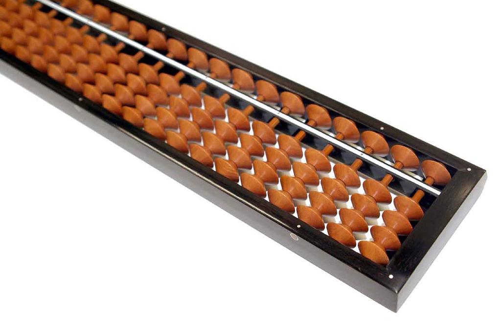 Standard Abacus, 23 Digits, Birch Beads (Tomoe Abacus)