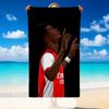 Quick Dry Beach Towel Bukayo Saka Pattern, Lightweight Absorbent Towel for Pool Beach Vacation Use