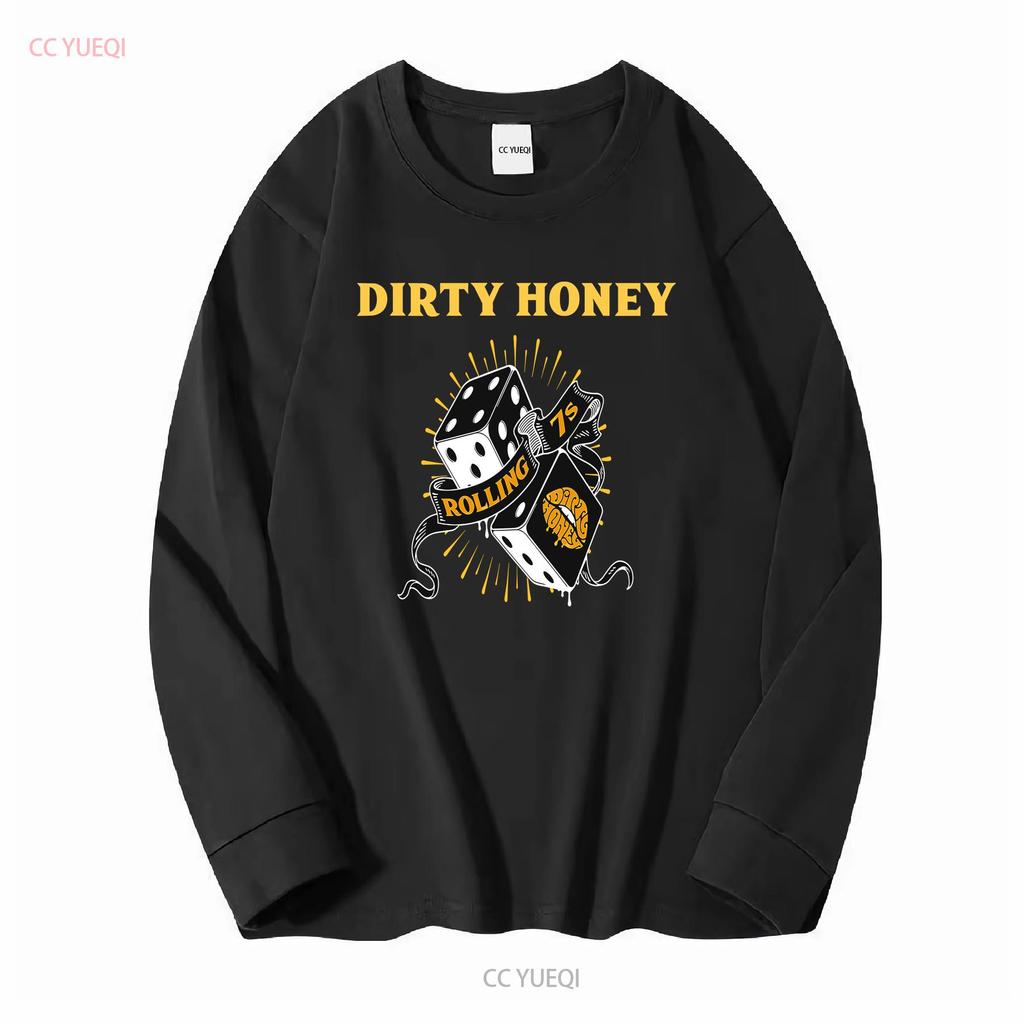 New Dirty Honey Band Music Heavy Cotton Black T Shirt long or short sleeves vintage Washed Soft Casual Top For Everyday Wear
