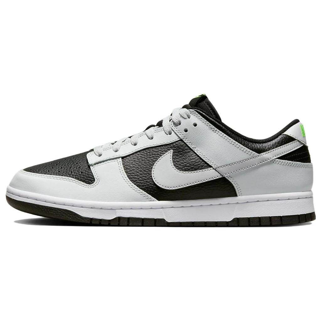 Nike Dunk Low 'Reverse Panda Neon' (Unisex) Black / Volt / White / Photon Dust Skate Shoes FD9756 001