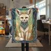 1 Stück Wunderschöne Flanelldecke mit Tierprint, Hohe Qualität, Bequem für alle Jahreszeiten, Heimdekoration, Wärme und Komfort, Perfekt für Weihnachtsgeschenke