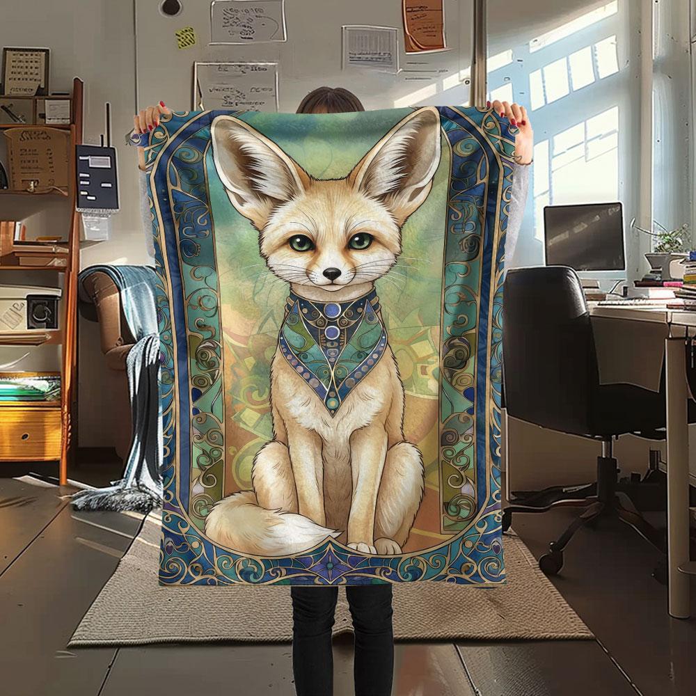 1 Stück Wunderschöne Flanelldecke mit Tierprint, Hohe Qualität, Bequem für alle Jahreszeiten, Heimdekoration, Wärme und Komfort, Perfekt für Weihnachtsgeschenke