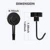 4Pcs/2Pcs/1Pc Magnetic Hooks Powerful Heavy Duty Magnet Hanger Wall Hanging Magnet Hooks Magnetic Base Home Storage Organization