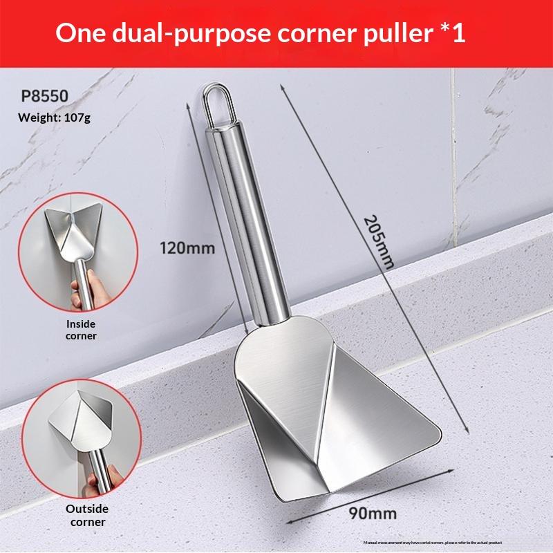 Stainless Steel Drywall Corner Trowel Dual Use For Inside Outside Corners Perfect For Wall Plastering Home Renovation Work