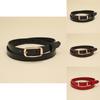 Genuine Leather Womens Business Belt With Round Buckle For Office Wear