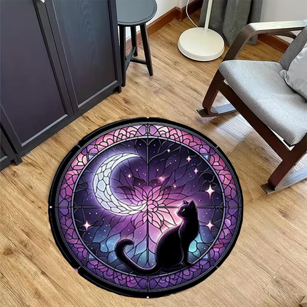 1pc Home Carpet Colorful Floral Design Rug Non Slip Office Decor Gift Living Room Bedroom