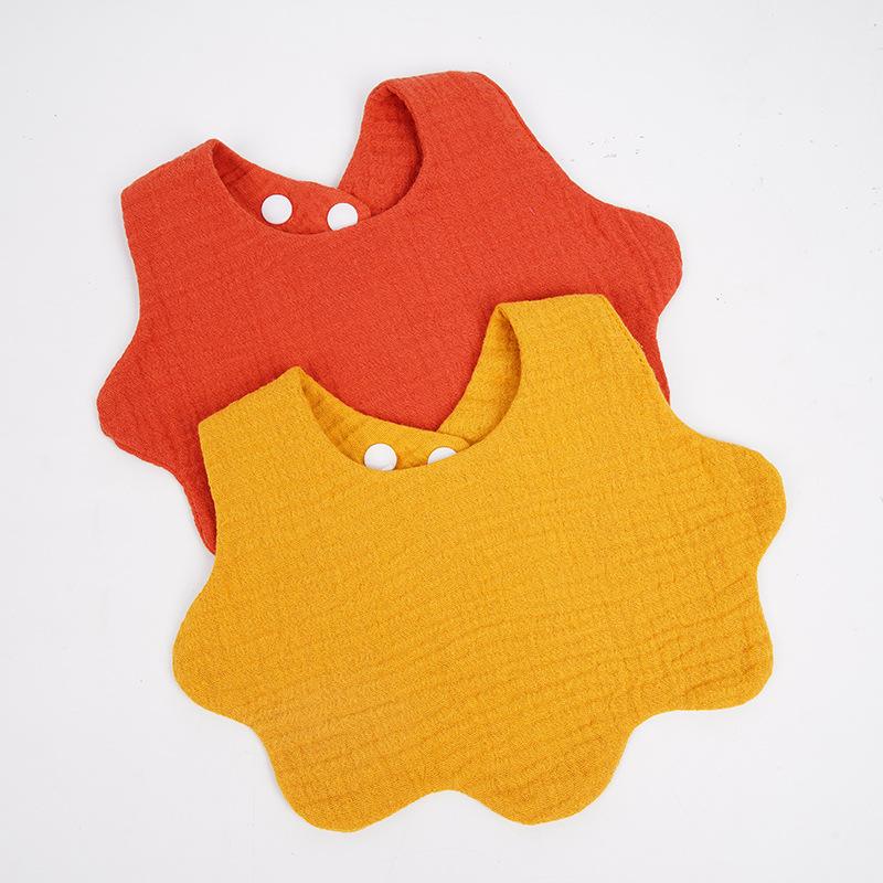 Baumwolle Weiche Baby Print Lätzchen Einfarbig Säugling Lätzchen Neugeborenen Spucktücher Bandana Schal für Kinder Junge Mädchen Füttern Speichel handtuch