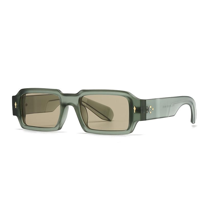 

2026 New Vintage Small Square Luxury Brand Designer Classic Rivet Sunglasses Women For Men Male Trendy Sun Glasses Punk Shades