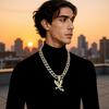 European and American New Products, Personalized Eagle Pendant, Cuban Necklace, Niche Accessories for Men and Women, Wholesale, Ins-style