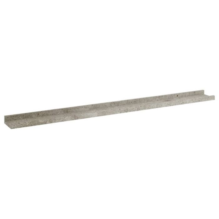 VidaXL Wall Shelves 2 Pcs Concrete Grey 100x9x3 Cm
